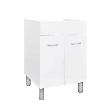 Mobile Sottolavello Cucina Da 80 Cm Solo Per Lavello In Acciaio Inox Da Appoggio - Colore: Bianco (Solo Mobile)