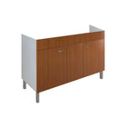 Mobile Sottolavello Cucina Da 119 Cm Solo Per Lavello In Ceramica Da Appoggio - Colore: Teak (Solo Mobile)