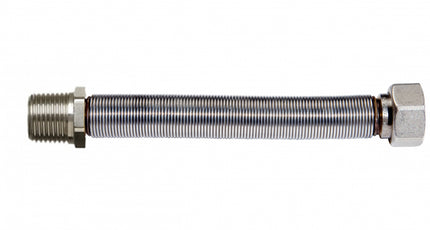 Flessibile inox estensibile 1"1/4 220-420 mm maschio femmina per acqua