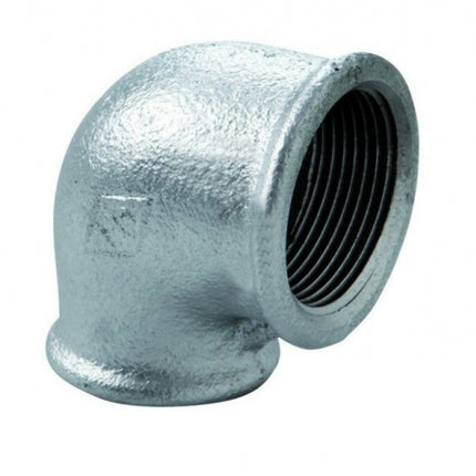 Gomito 3/4" Femmina-Femmina Zincato in ghisa