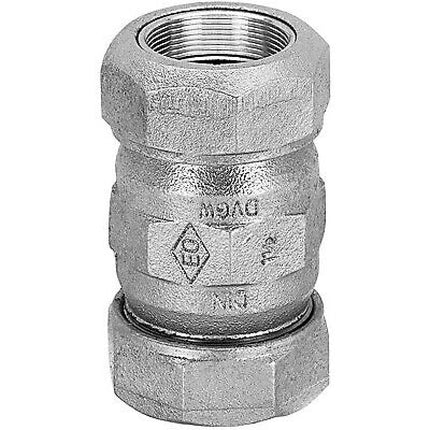 Bisgiunto Doppio 3/8" Zincato in ghisa