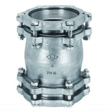 Bisgiunto Doppio Flangiato 4" zincato in ghisa