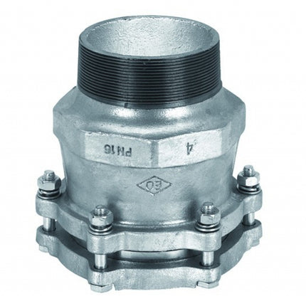 Bisgiunto 4" Maschio Ghisa Zincato