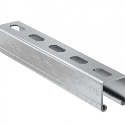 FISCHER - Profilo zincato 2000 mm (lunghezza) x 41 mm (larghezza) x 41 mm (altezza) per la realizzazione di strutture a telaio per il sostegno di impianti