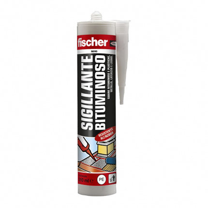 FISCHER - Sigillante adesivo 310 ml a base di bitume elastoplastico - colore: nero