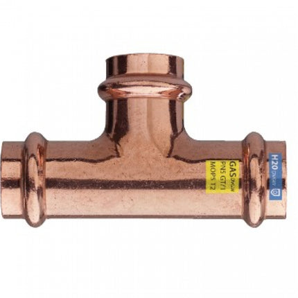 Tee rame ø15 pressfitting certificato acqua e gas