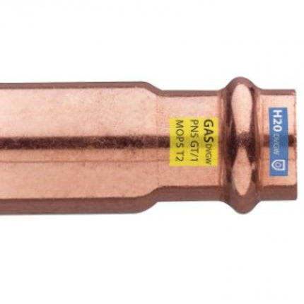 Manicotto Ridotto Maschio-Femmina ø28-15 Rame Pressfitting certificato acqua e gas