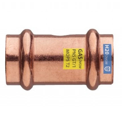 Manicotto Rame ø15 Pressfitting certificato acqua e gas