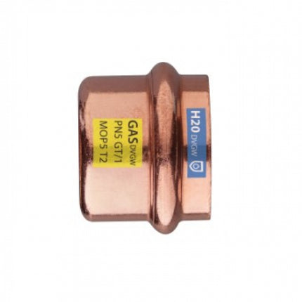 Tappo rame ø15 pressfitting certificato acqua e gas