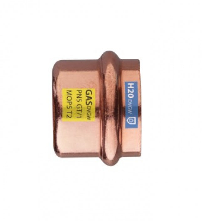 Tappo rame ø15 pressfitting certificato acqua e gas