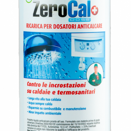 Gel - Ricarica liquida 1 kg per dosatori anticalcare contro le incrostazioni su caldaie e termosanitari - Modello: Zerocal Dose