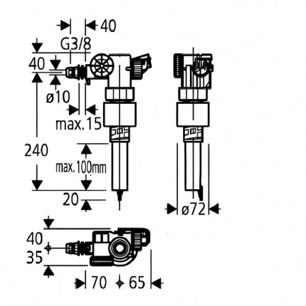 Grohe - Galleggiante Per Cassetta Grohe Ad Incasso