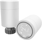 Testina termostatica universale con wi-fi incluso con raccordo in metallo e adattori in pvc (funzionalità con wifi solo abbinata ad un gateway)