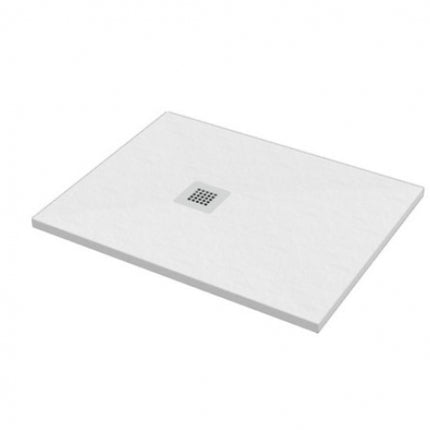 Piatto Doccia mineralmarmo granito bianco - Misura: 80x200 cm - Altezza 3 cm (senza piletta)