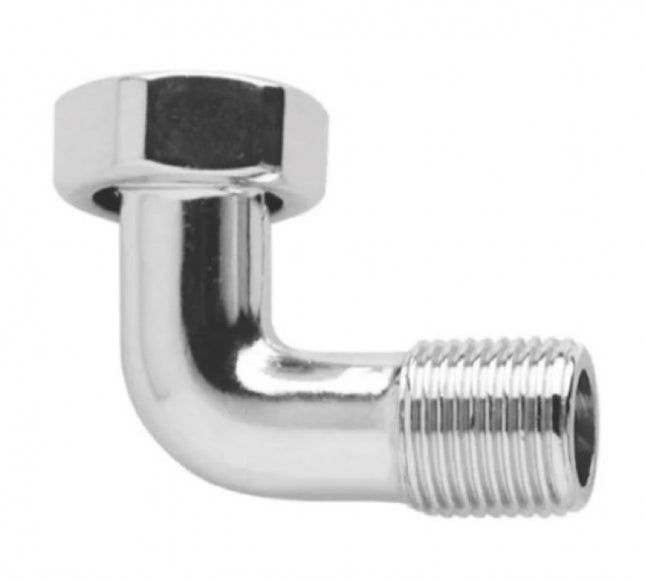 Curva per scaldabagno Curvetta cromata 1/2" DADO - 1/2" MASCHIO