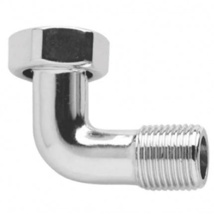 Curva per scaldabagno Curvetta cromata 1/2" DADO - 1/2" MASCHIO