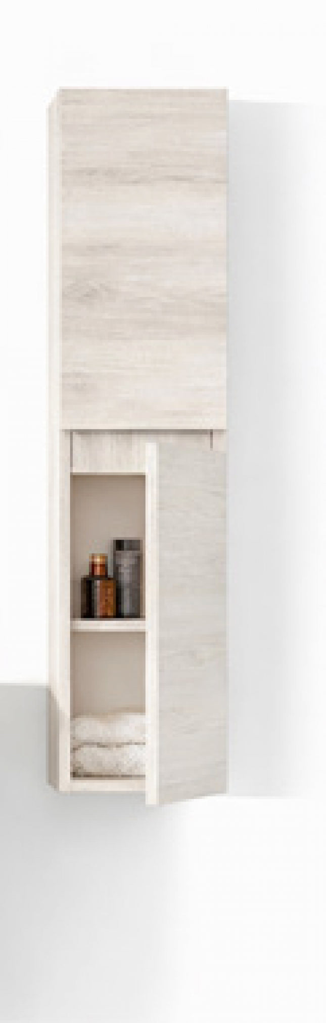 Mobile Colonna Per Composizione Roma Colore Rovere Bianco cm 125×30×25 (codice colore 623)