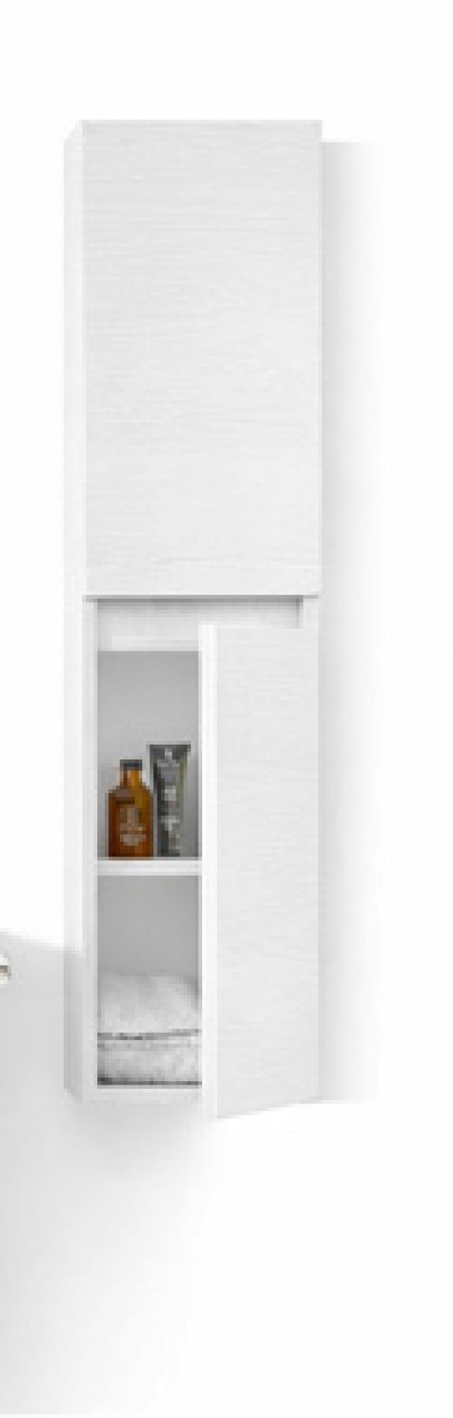 Mobile Colonna Per Composizione Roma Colore Frassinato Bianco cm 125×30×25 (codice colore 800)