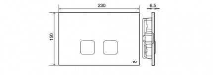 Oli - Placca Bianca Per Cassetta Oli74 - Modello: Plain Dual