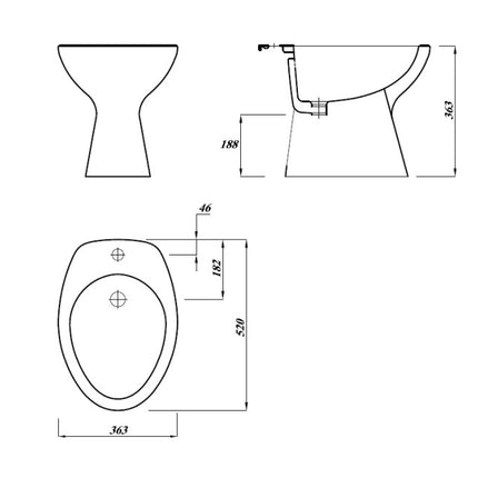 Bidet In Ceramica - Serie: Capri