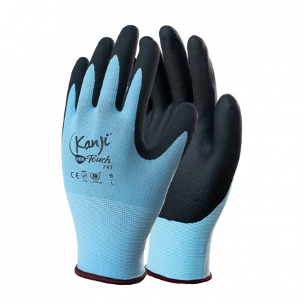 Guanto in nylon e spandex calibro 18 gauge, palmo ricoperto in soffice nitrile foam - Modello Touch - Taglia 10/XL