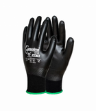 Guanto in nylon super elastico calibro 18, palmo e dorso rivestito in Pu ibrido polimerizzato - Taglia 9/L