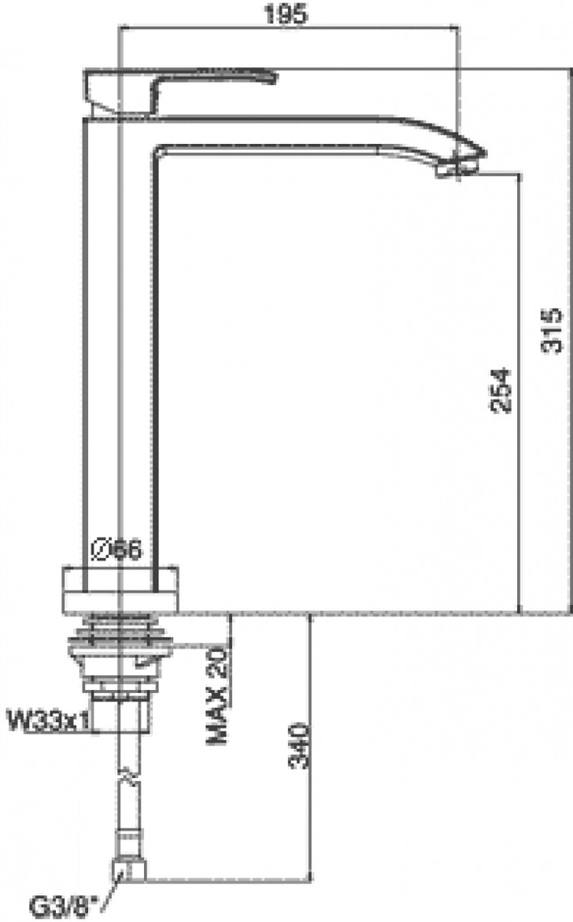 Paffoni - Miscelatore Monocomando Lavello canna girevole Serie: Level - Colore: Cromato