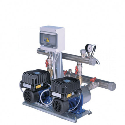 Lowara - Gruppo Di Pressione Trifase A Velocita' Fissa GMD Per Autoclavi A Cuscino D'Aria Collettore 21/2" 2X 2,2 KW - 3 HP Trifase 380V