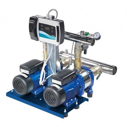 Lowara - Gruppo Di Pressione Con Velocità Fissa Serie Gxs 20 Versione Ra Per Autoclavi A Cuscino D'Aria Collettore 21/2" - 2" Mandata 2X 1,5 W - 2 HP Monofase 230V