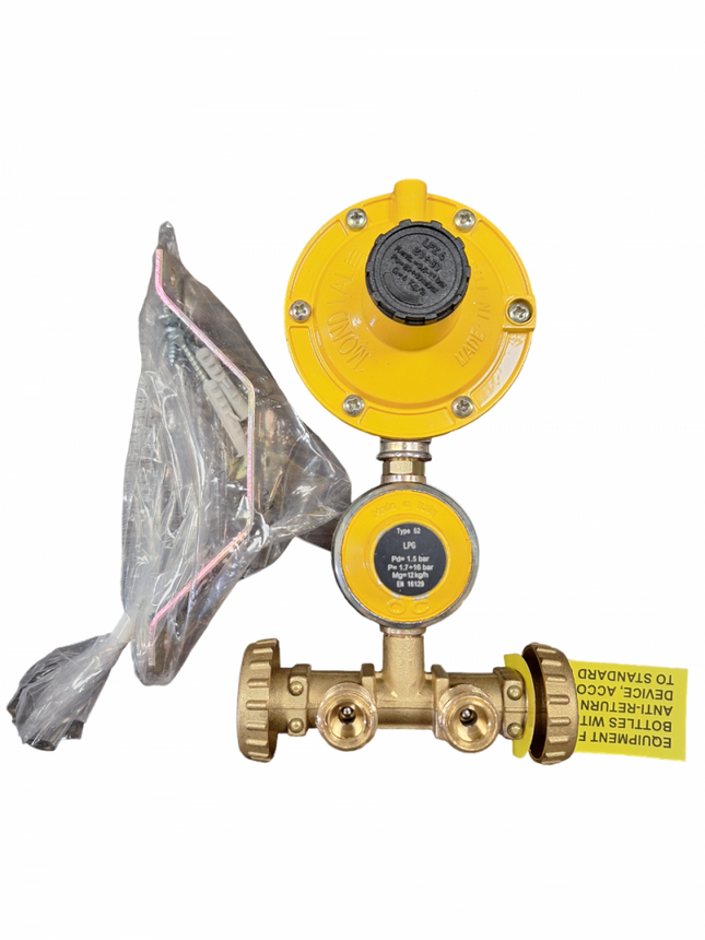 Minicentralina gas 4 kg doppio stadio con regolatore