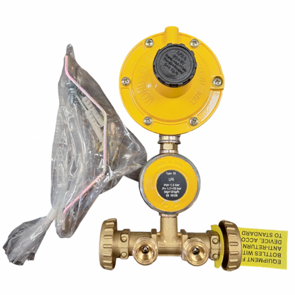 Minicentralina doppio stadio gas 10 kg con regolatore