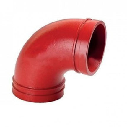 Curva 90° Scanalata In Ghisa Duttile - Misura: 88,9 mm (3")