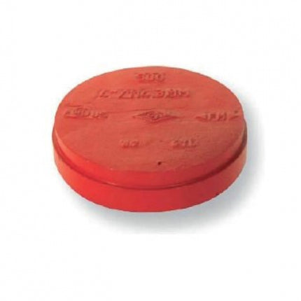 Tappo Bombato 88,9 MM (3") Scanalato In Ghisa Duttile