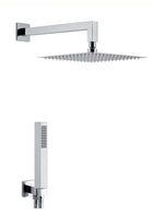 Set doccia soffione e set duplex quadrato - Soffione 250x250 mm