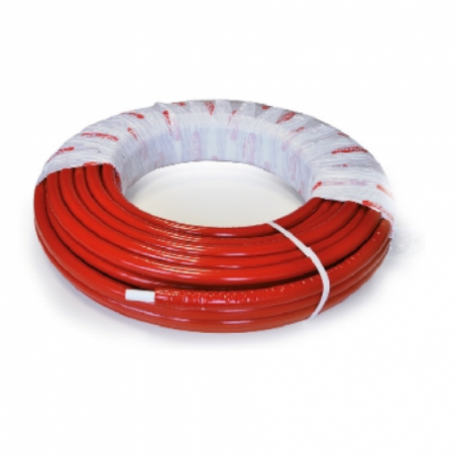 Tubo multistrato PE-XB rivestito 373 ø16×2 - Colore: Rosso - Rotolo 50 metri