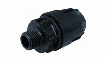 Raccordo dritto maschio 1/2" ø20 in pvc per tubo polietilene