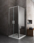 Parete Fissa Per Box Doppio Battente Stile Saloon - Misura: 73/75 - Per Modello Capri - Vetro trasparente 6 mm