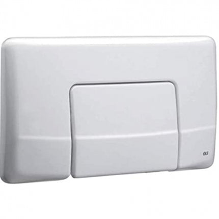 Oli - Placca comando per cassetta diamante monoscarico - Colore: Bianco