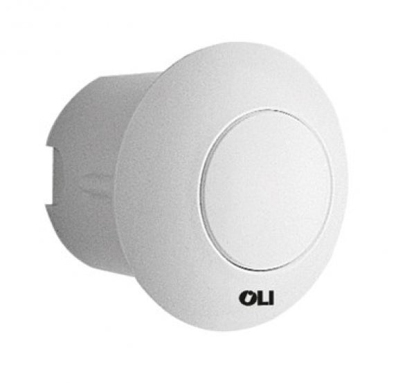 Oli - Pulsante remoto ad azionamento pneumatico in abs montaggio ad incasso - Colore: Bianco