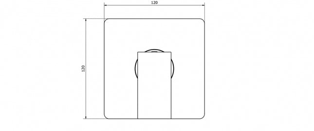 Teorema - Miscelatore Incasso Doccia cromato Serie Pillar