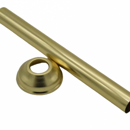 Tubo Vaso Ø30 Con Rosone - Colore: Oro