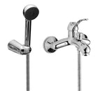 EURORAMA - Miscelatore Vasca Con Deviatore, Doccetta E Flessibile - Serie: Dodo - Colore: Cromato