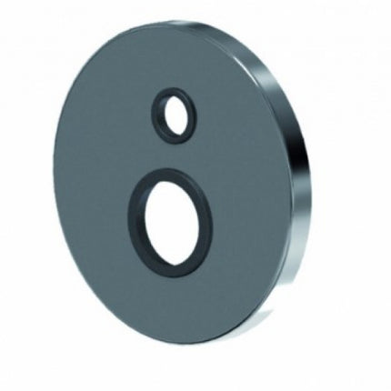 EURORAMA - Piastra/rosone/placca di ricambio incasso doccia con deviatore ø155 CON 2 FORI ø46 + ø23 - serie: klint