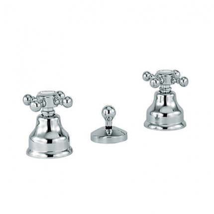 EURORAMA - Batteria/Gruppo Bidet Tre Fori Senza Canna Di Erogazione - Serie: Anais - Colore: Cromato