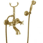 EURORAMA - Gruppo Vasca Miscelatore vasca con deviatore, doccetta e flessibile - Serie: orientes - Colore: Bronzato