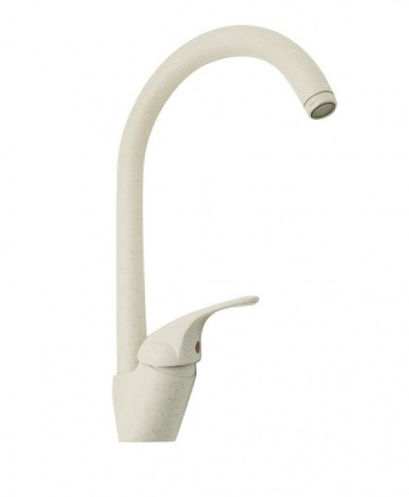 Eurorama - Miscelatore Lavello Granito Bianco Canna Ombrello - Serie: Reve