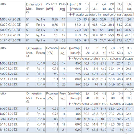 Elettropompa Sommersa Monoblocco In Acciaio Inox senza galleggiante - 1.5 HP - 1.10 KW - 220V