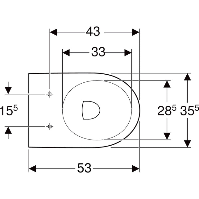Geberit - Vaso Filo Parete - Serie: Selnova