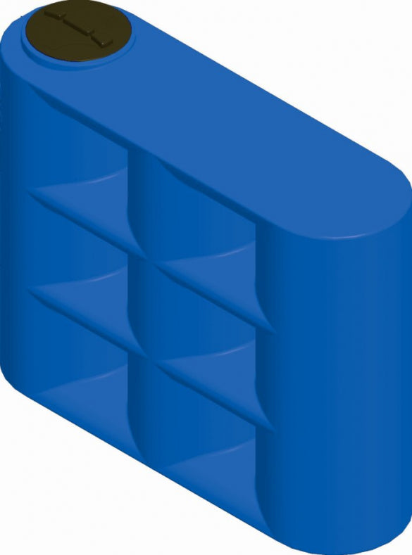 Cordivari - Serbatoio Parallelepipedo in polietilene da 2000 litri per acqua potabile