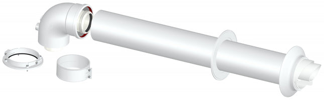 Stabile - Kit scarico fumi coassiale pps ø60/100 compatibile con 36 marchi diversi di caldaie a condensazione (vedi scheda tecnica)